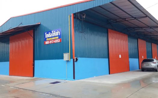 MTK007 โกดังให้เช่าขนาด 200 – 250 ตรม. ย่านคลองสาม ใกล้ตลาดไท วัดพระธรรมกาย อ.คลองหลวง จ.ปทุมธานี
